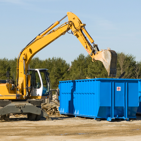 are there any restrictions on where a residential dumpster can be placed in Velpen IN